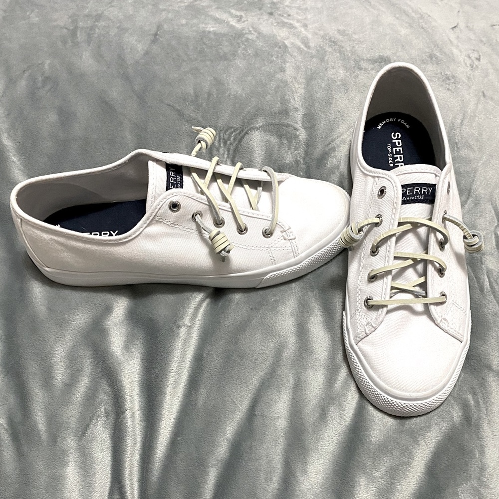 White Sperry Slip-on Sneaker